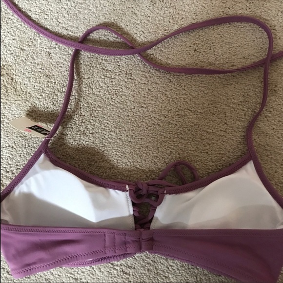 VS PINK LACEUP HALTER TOP BIKINI - Picture 2 of 3